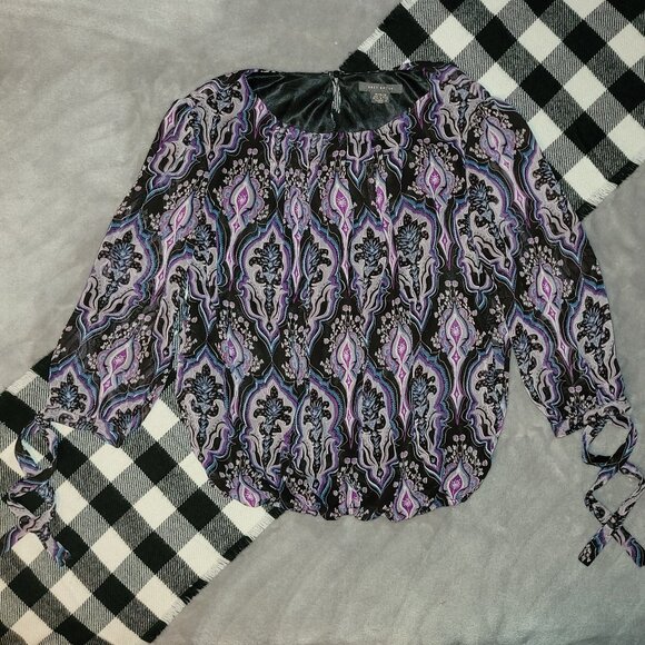 🌸M Suzy Shier Women's Paisley Patterned Top🌸 - Picture 1 of 4